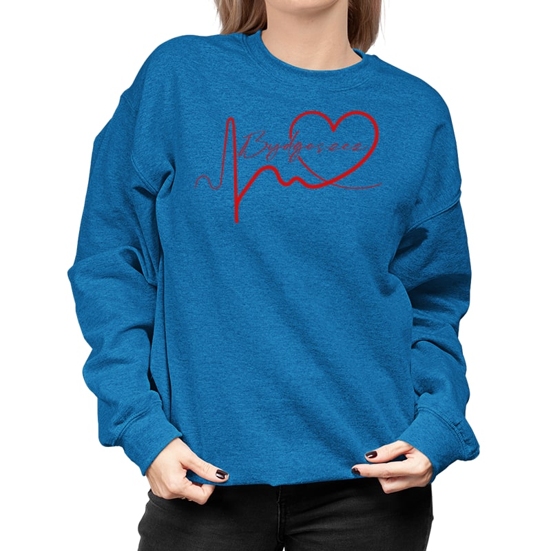 Bluza unisex Linia EKG Serca Bydgoszcz - obrazek 3