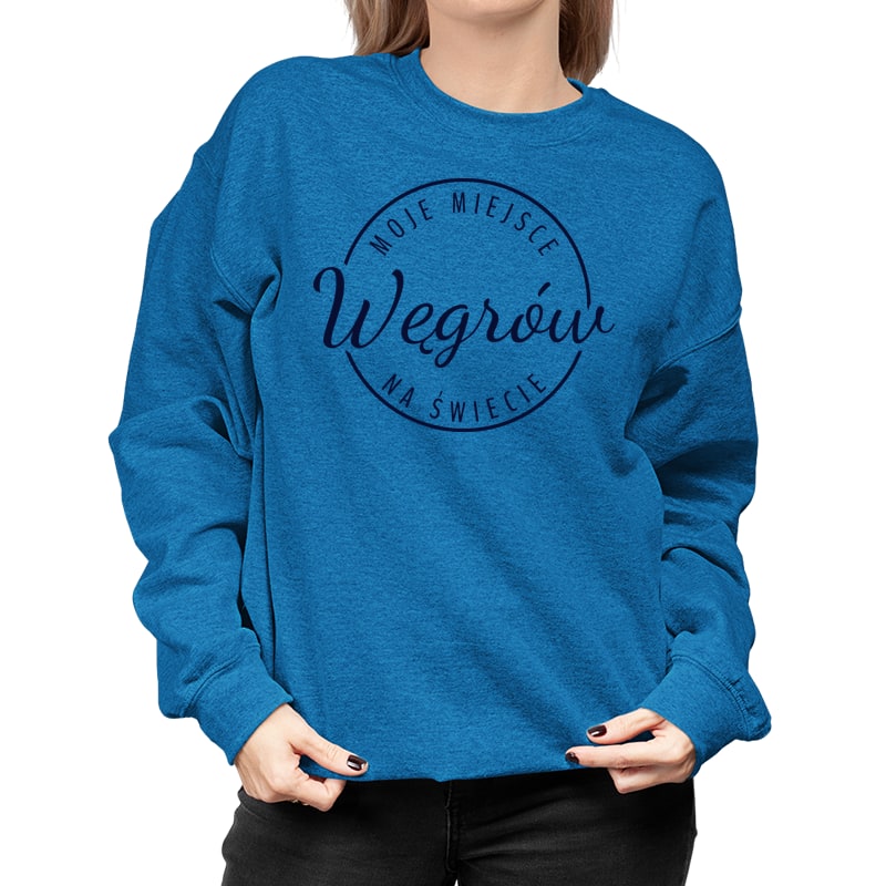 Bluza unisex Moje miejsce na świecie Węgrów - obrazek 4