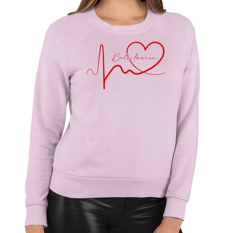 Bluza unisex Linia EKG Serca Bolesławiec - obrazek 8