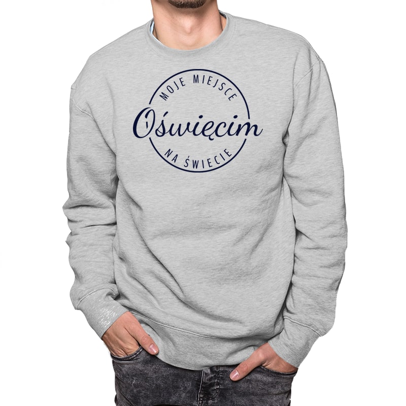 Bluza unisex Moje miejsce na świecie Oświęcim - obrazek 5