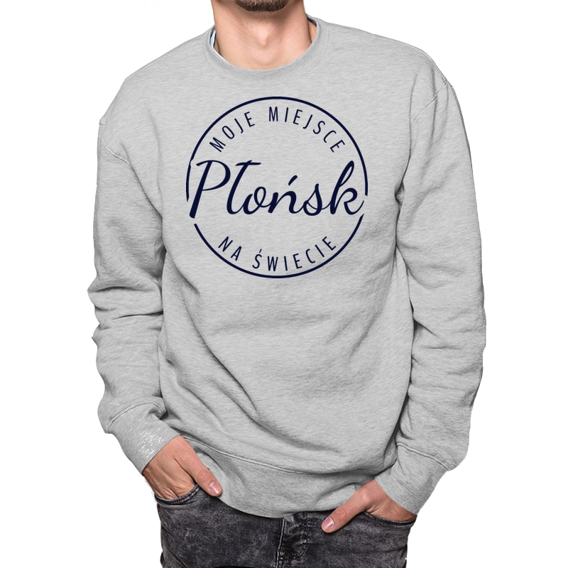 Bluza unisex Moje miejsce na świecie Płońsk - obrazek 5