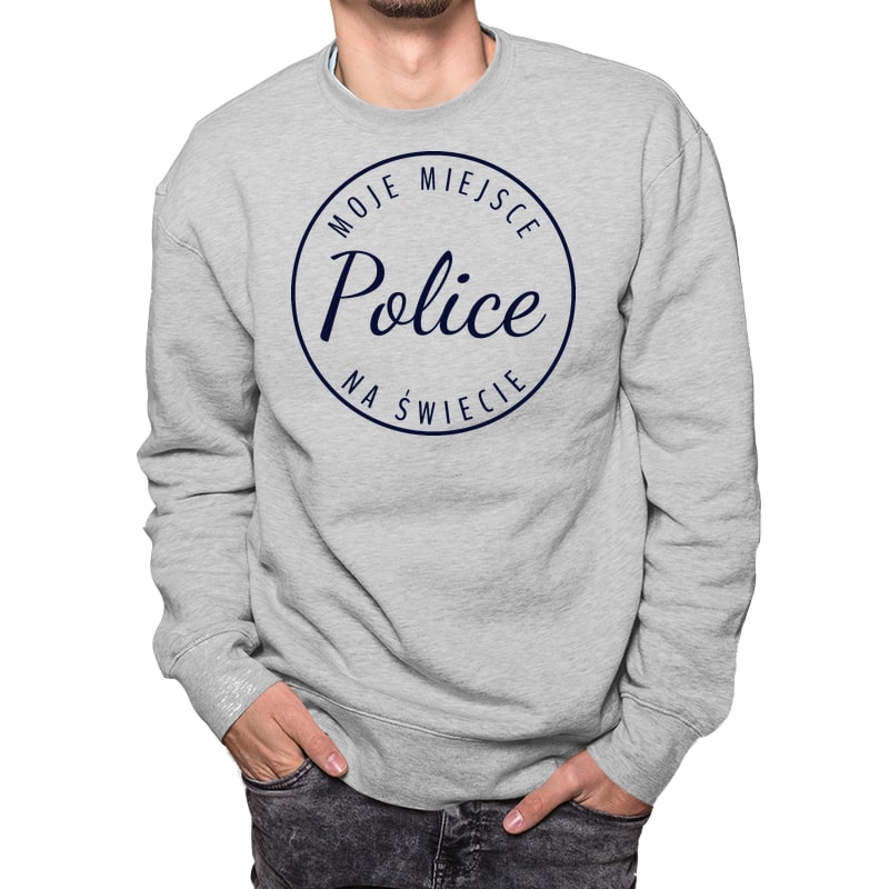 Bluza unisex Moje miejsce na świecie Police - obrazek 5