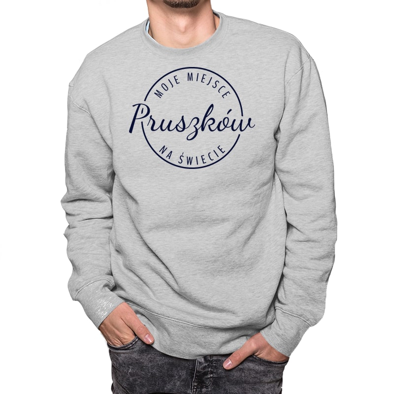 Bluza unisex Moje miejsce na świecie Pruszków - obrazek 5
