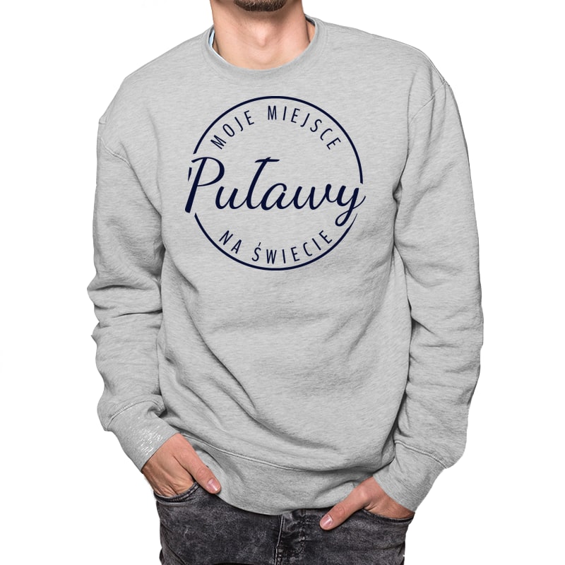Bluza unisex Moje miejsce na świecie Puławy - obrazek 5