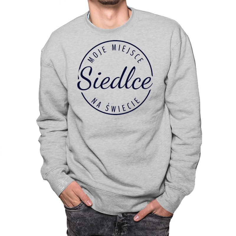 Bluza unisex Moje miejsce na świecie Siedlce - obrazek 5