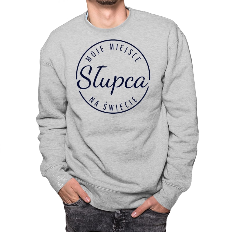 Bluza unisex Moje miejsce na świecie Słupca - obrazek 5