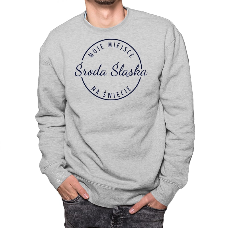 Bluza unisex Moje miejsce na świecie Środa Śląska - obrazek 5