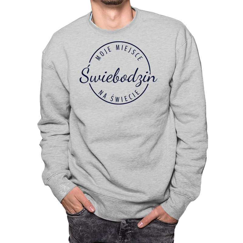 Bluza unisex Moje miejsce na świecie Świebodzin - obrazek 5