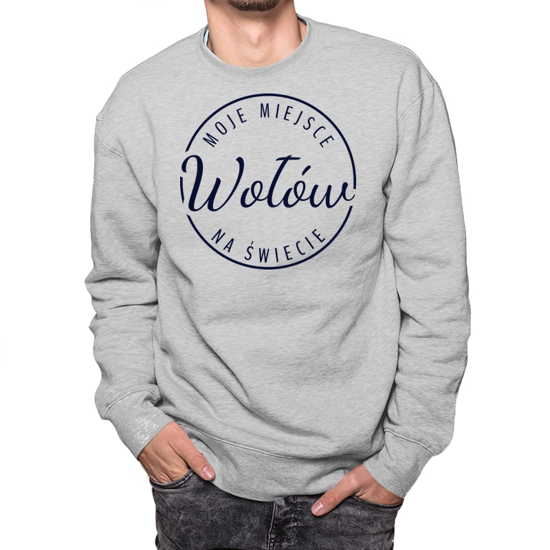 Bluza unisex Moje miejsce na świecie Wołów - obrazek 5