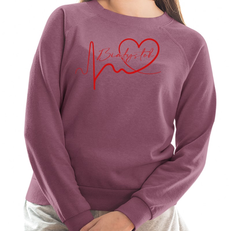 Bluza unisex Linia EKG Serca Białystok - obrazek 6