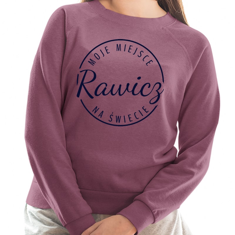 Bluza unisex Moje miejsce na świecie Rawicz - obrazek 7