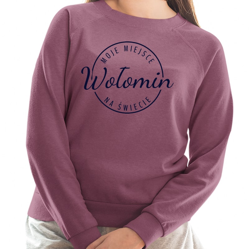 Bluza unisex Moje miejsce na świecie Wołomin - obrazek 7
