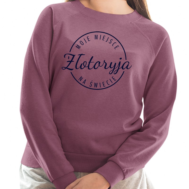 Bluza unisex Moje miejsce na świecie Złotoryja - obrazek 7