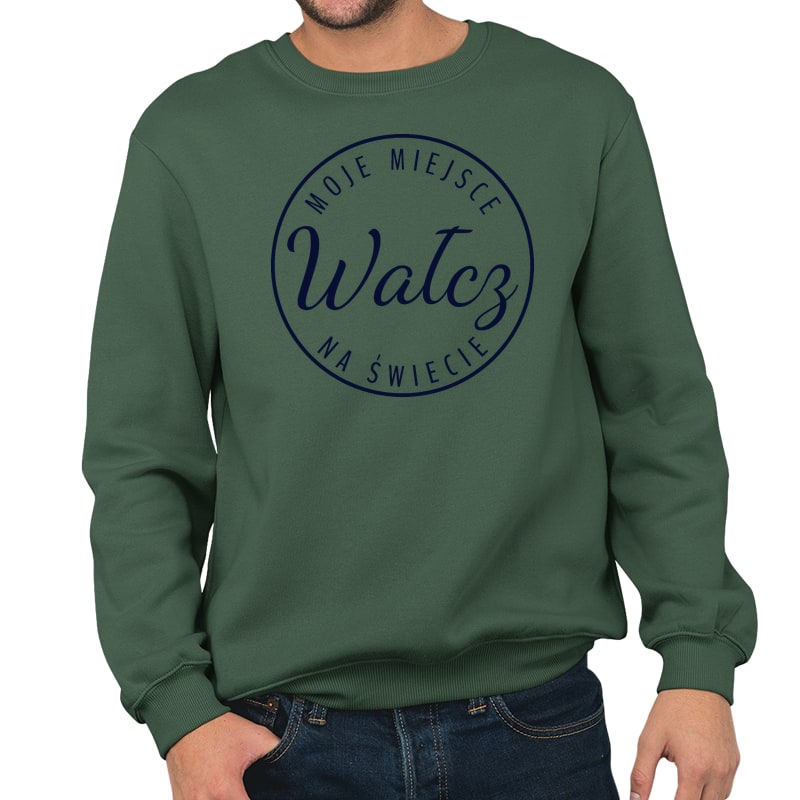 Bluza unisex Moje miejsce na świecie Wałcz - obrazek 6
