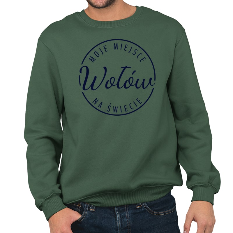 Bluza unisex Moje miejsce na świecie Wołów - obrazek 6