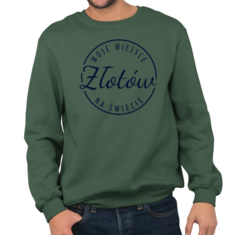 Bluza unisex Moje miejsce na świecie Złotów - obrazek 6