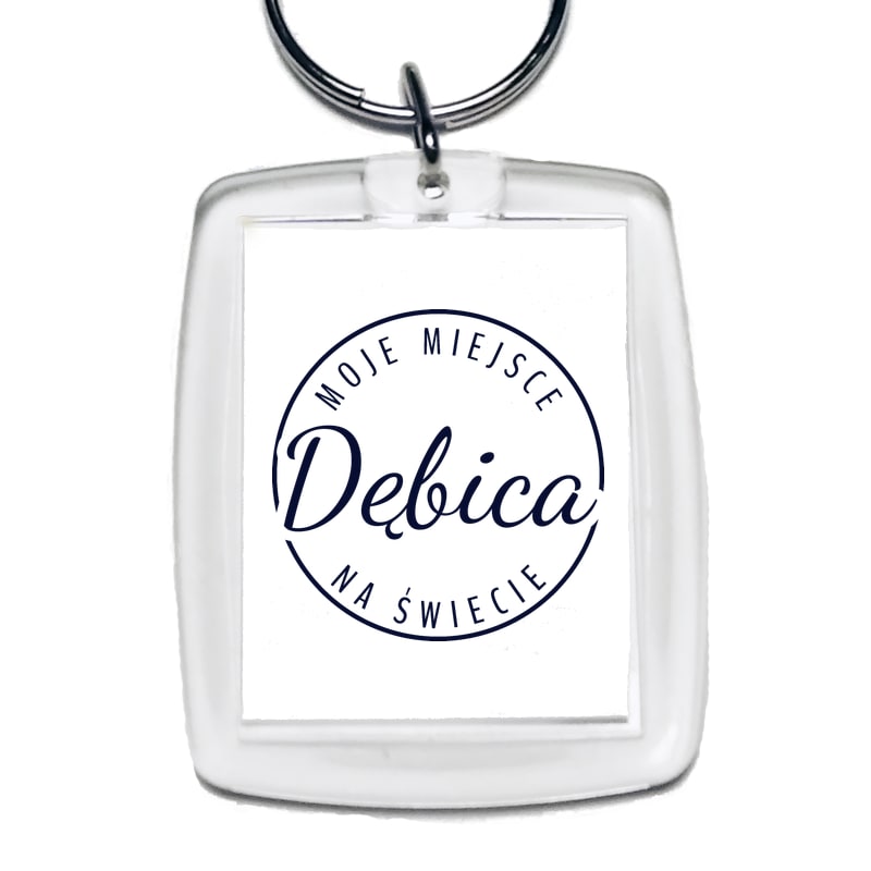 Brelok Moje miejsce na świecie Dębica