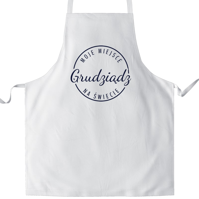 Fartuch kuchenny Moje miejsce na świecie Grudziądz