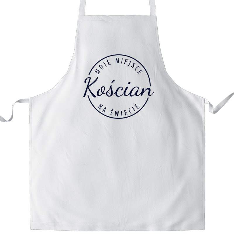 Fartuch kuchenny Moje miejsce na świecie Kościan
