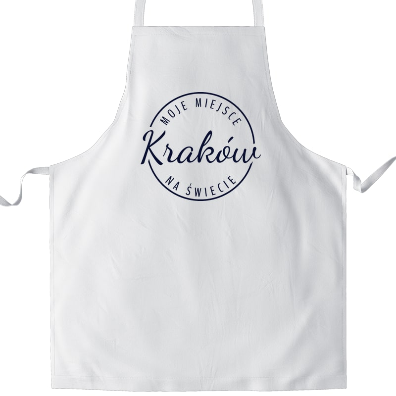 Fartuch kuchenny Moje miejsce na świecie Kraków