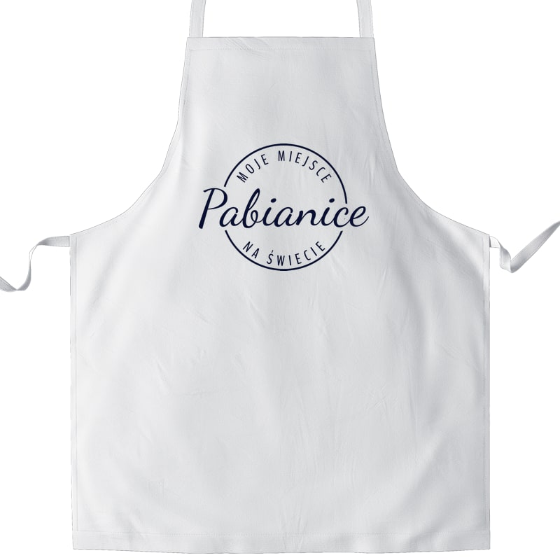 Fartuch kuchenny Moje miejsce na świecie Pabianice