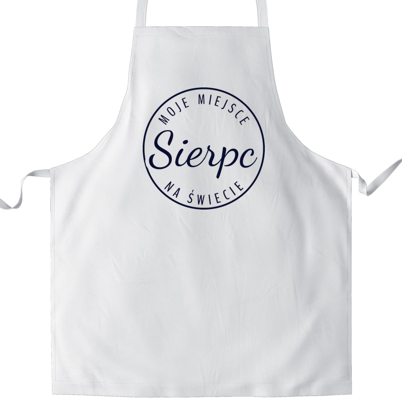 Fartuch kuchenny Moje miejsce na świecie Sierpc