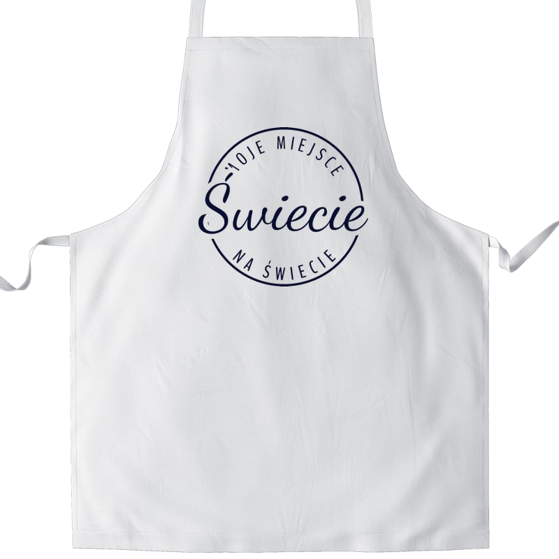 Fartuch kuchenny Moje miejsce na świecie Świecie