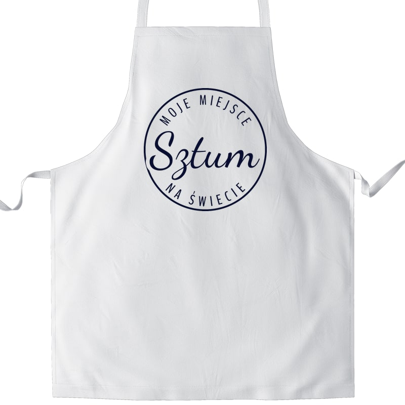 Fartuch kuchenny Moje miejsce na świecie Sztum