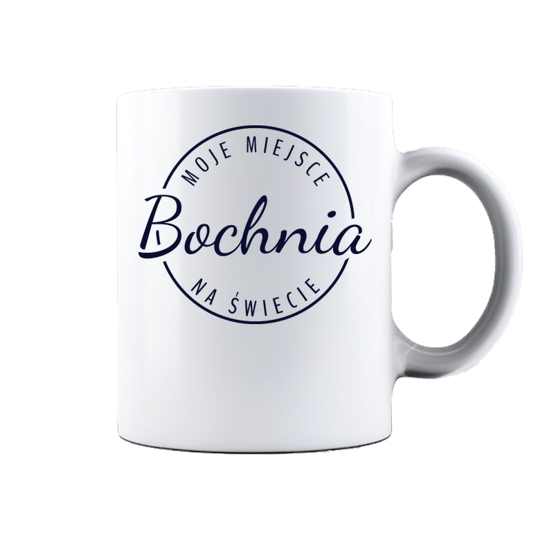 Kubek ceramiczny Moje miejsce na świecie Bochnia