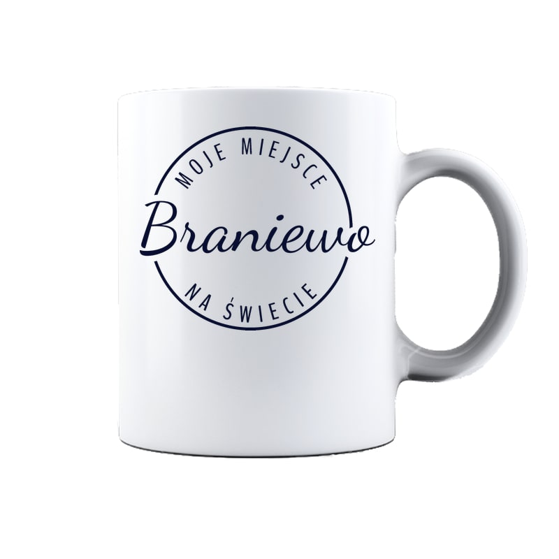 Kubek ceramiczny Moje miejsce na świecie Braniewo