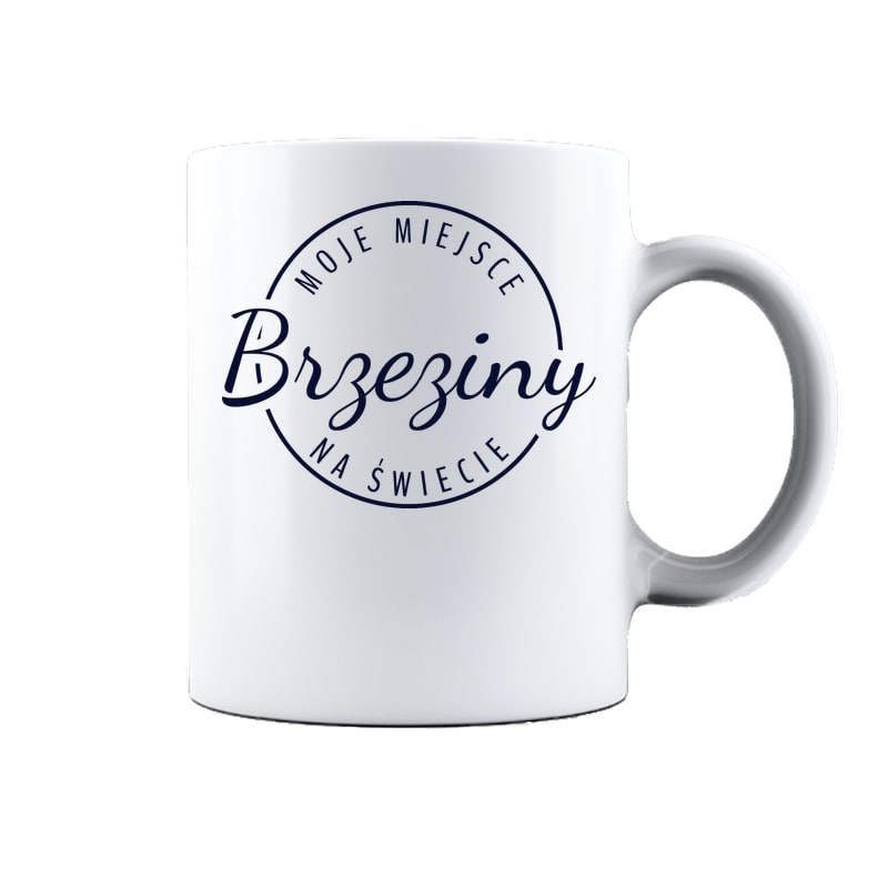 Kubek ceramiczny Moje miejsce na świecie Brzeziny