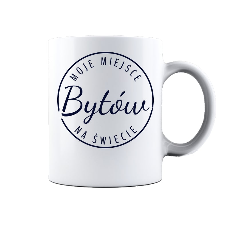 Kubek ceramiczny Moje miejsce na świecie Bytów