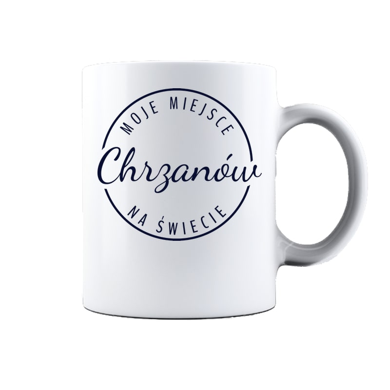 Kubek ceramiczny Moje miejsce na świecie Chrzanów