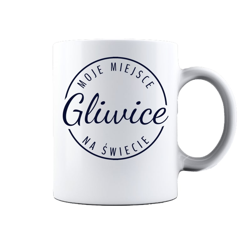 Kubek ceramiczny Moje miejsce na świecie Gliwice