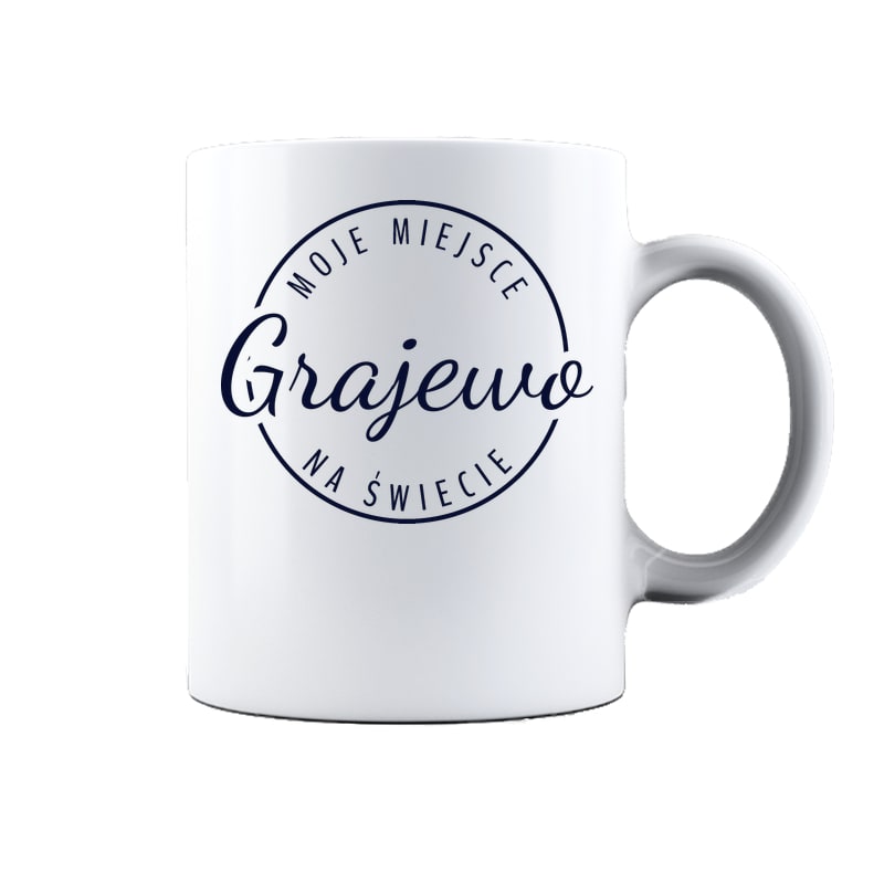 Kubek ceramiczny Moje miejsce na świecie Grajewo