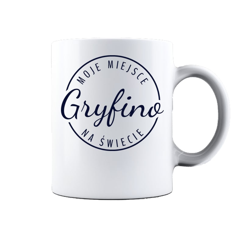 Kubek ceramiczny Moje miejsce na świecie Gryfino