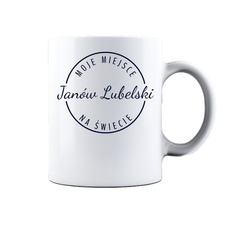 Kubek ceramiczny Moje miejsce na świecie Janów Lubelski