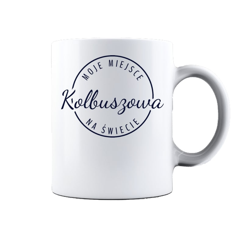 Kubek ceramiczny Moje miejsce na świecie Kolbuszowa