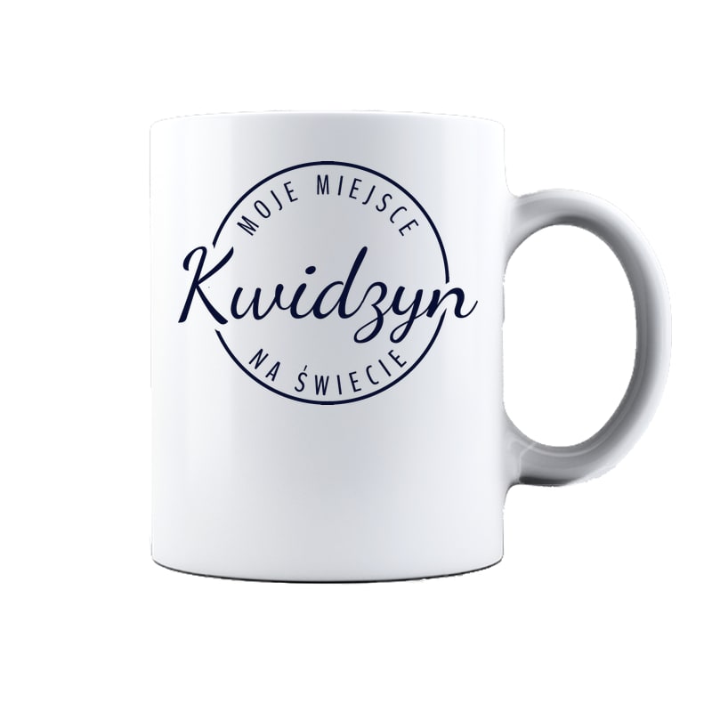 Kubek ceramiczny Moje miejsce na świecie Kwidzyn