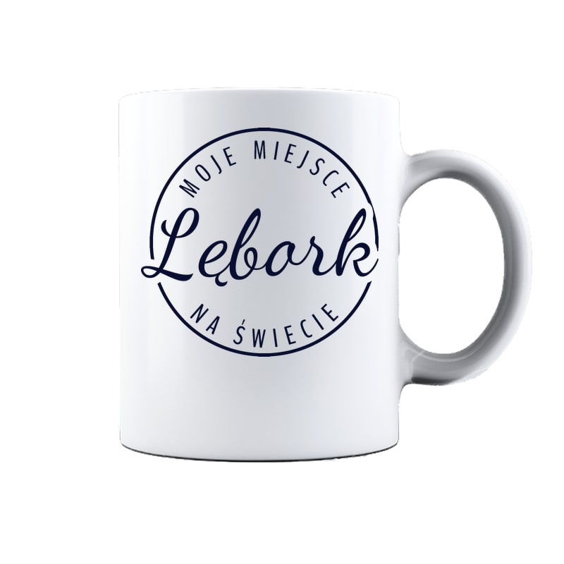 Kubek ceramiczny Moje miejsce na świecie Lębork