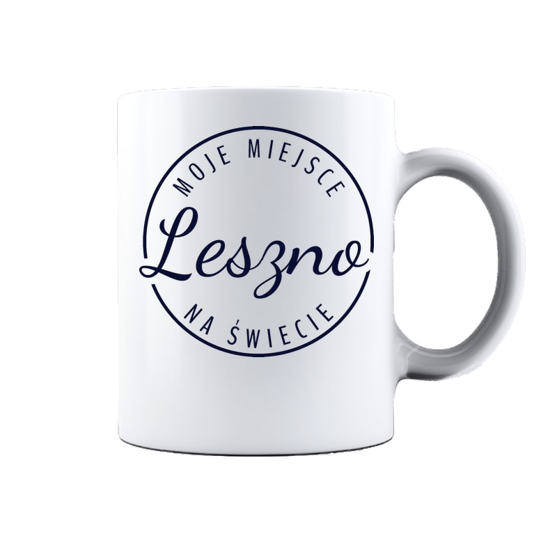 Kubek ceramiczny Moje miejsce na świecie Leszno