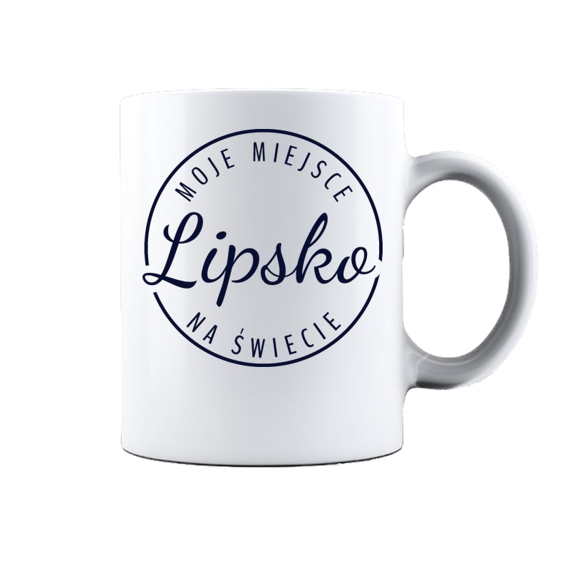 Kubek ceramiczny Moje miejsce na świecie Lipsko