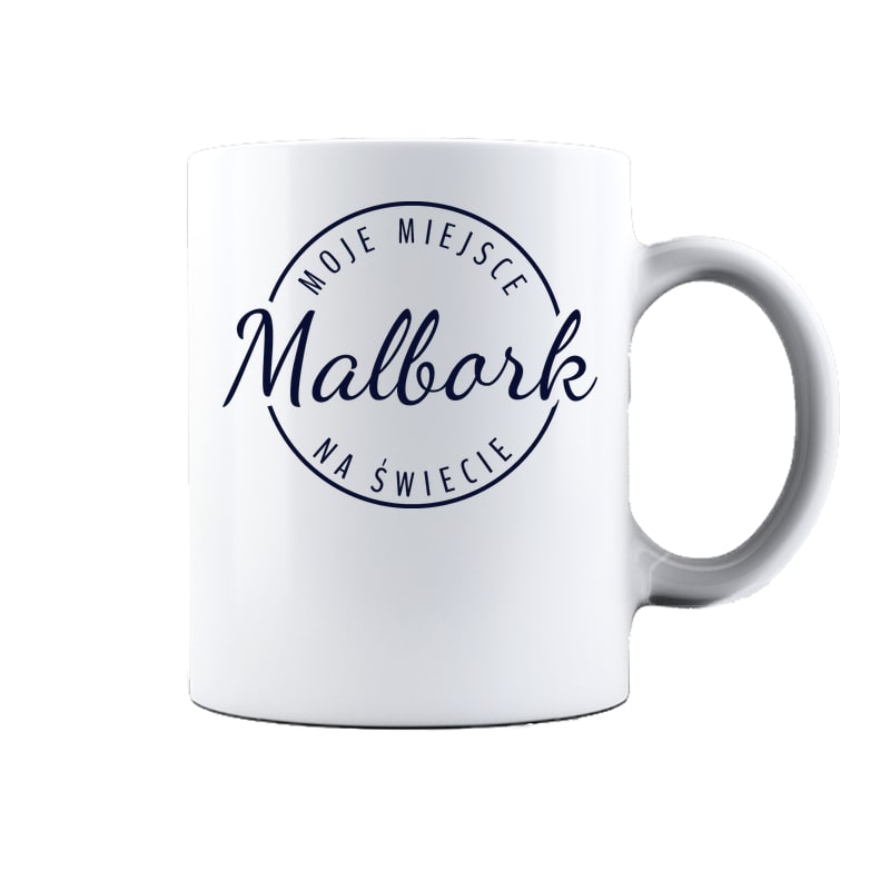 Kubek ceramiczny Moje miejsce na świecie Malbork
