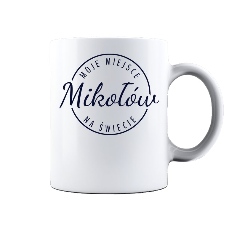 Kubek ceramiczny Moje miejsce na świecie Mikołów