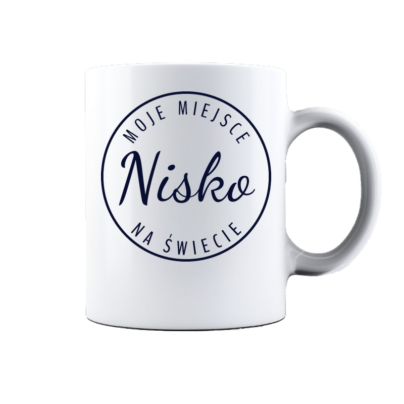 Kubek ceramiczny Moje miejsce na świecie Nisko