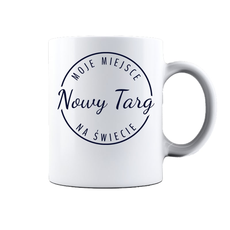 Kubek ceramiczny Moje miejsce na świecie Nowy Targ
