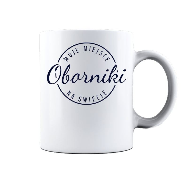 Kubek ceramiczny Moje miejsce na świecie Oborniki