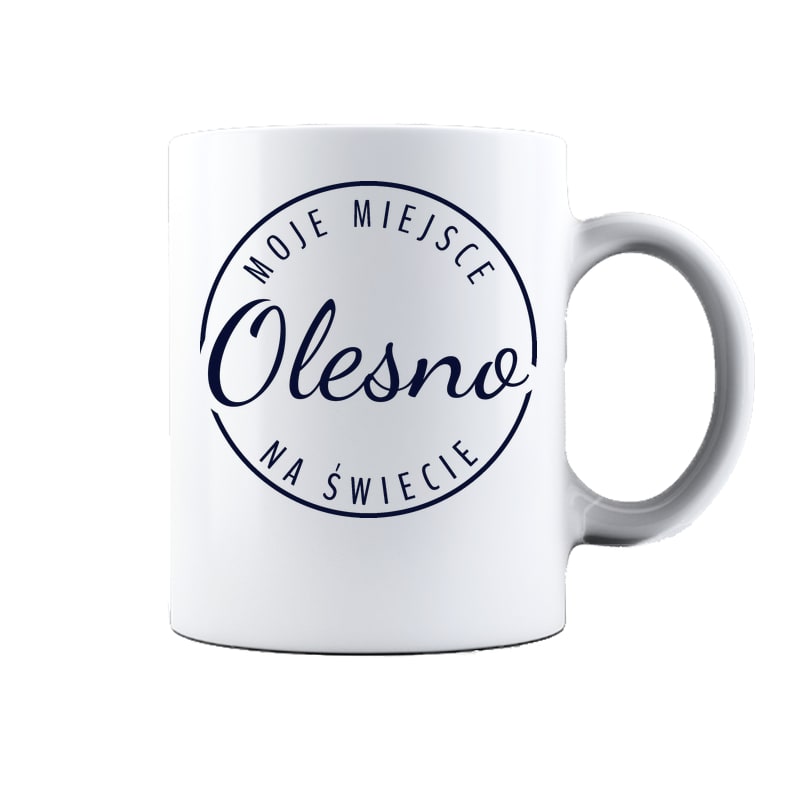 Kubek ceramiczny Moje miejsce na świecie Olesno