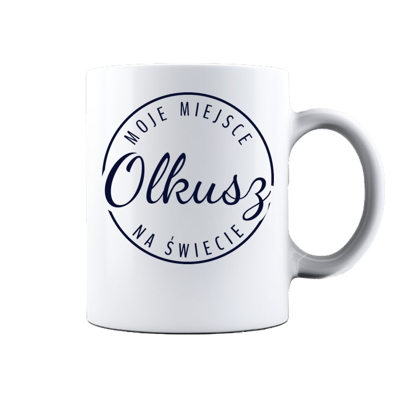 Kubek ceramiczny Moje miejsce na świecie Olkusz