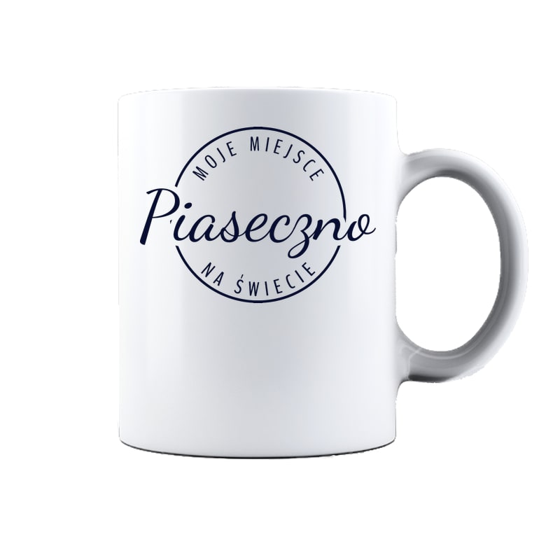 Kubek ceramiczny Moje miejsce na świecie Piaseczno